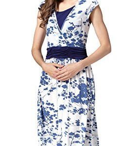Emotion Moms Flower Maternity Clothes Breastfeeding Nursing Dresses for Pregnant Women