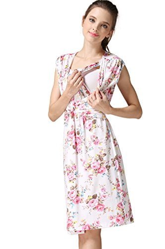 Emotion Moms Summer Flower Maternity Clothes Breastfeeding Nursing Dresses for Pregnant Women - Image 2
