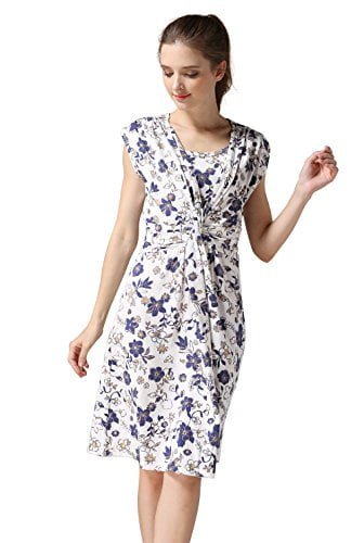 Emotion Moms Summer Flower Maternity Clothes Breastfeeding Nursing Dresses for Pregnant Women - Image 4