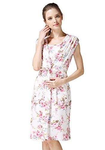 Emotion Moms Summer Flower Maternity Clothes Breastfeeding Nursing Dresses for Pregnant Women