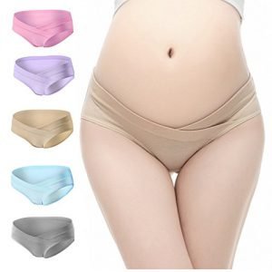 PIDAY Women's Under The Bump Cotton Maternity Hipsters Panties Multi Pack