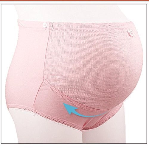 Voberry Women's Maternity Panties High Cut Cotton Over Bump Underwear Brief - Image 2