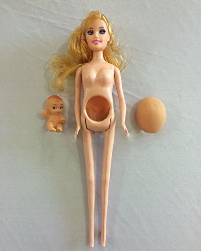 Blue Real Pregnant Doll Suits Mom Doll Have a Baby In Her Tummy For Barbie dolls - Image 2