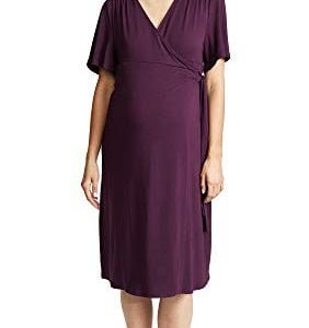 Ingrid & Isabel Women's Flutter Sleeve Maternity Wrap Dress