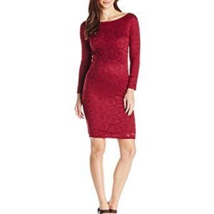 Ingrid & Isabel Women's Boatneck Lace Maternity Dress